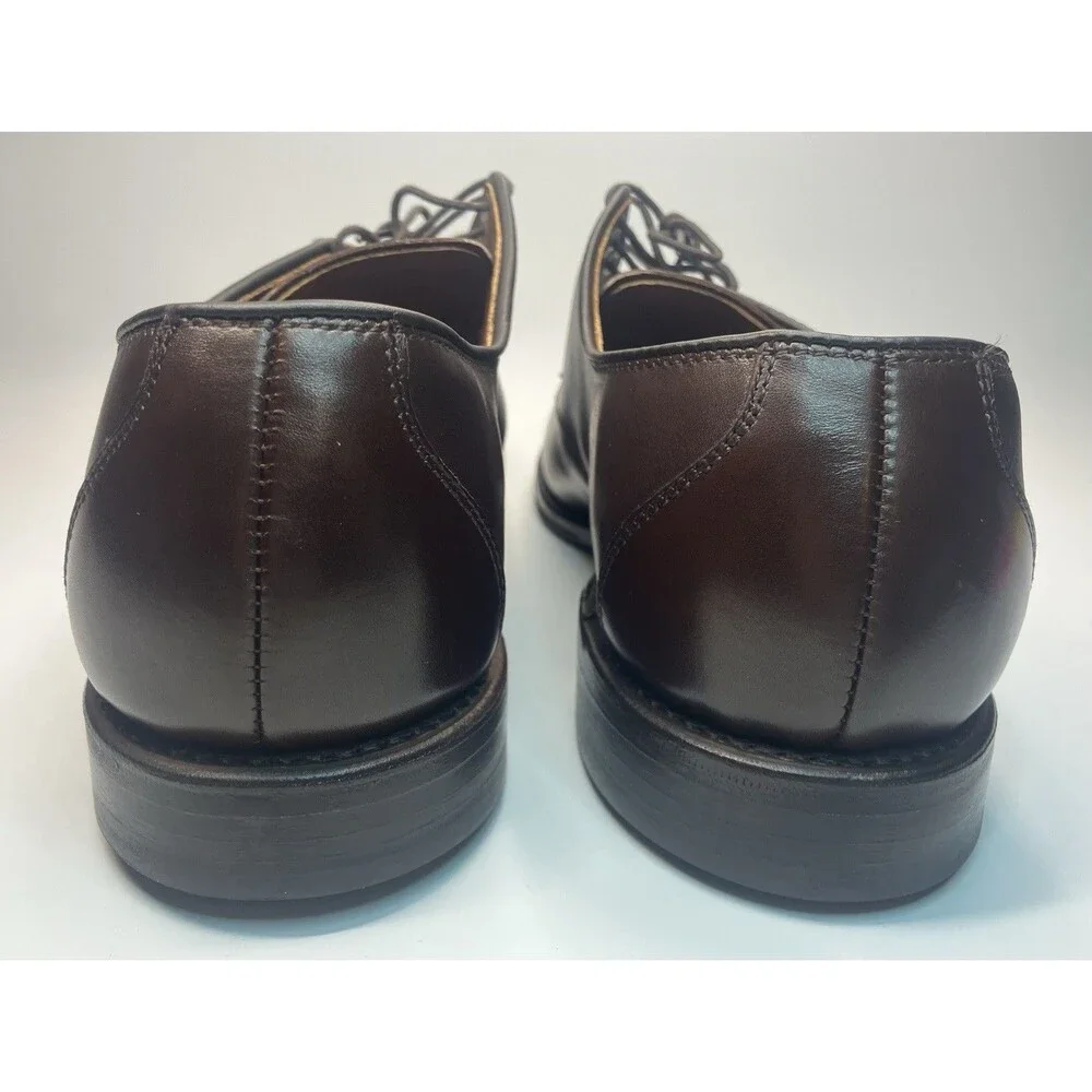 Allen Edmonds Burton Men’s Oxford Dress Shoes Brown Leather Sz 10 D EUC